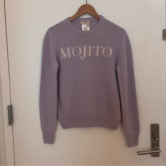Fuzzie by Jean Paul Gaultier “Mojito” Long Sleeve Sweater - Picture 3 of 3